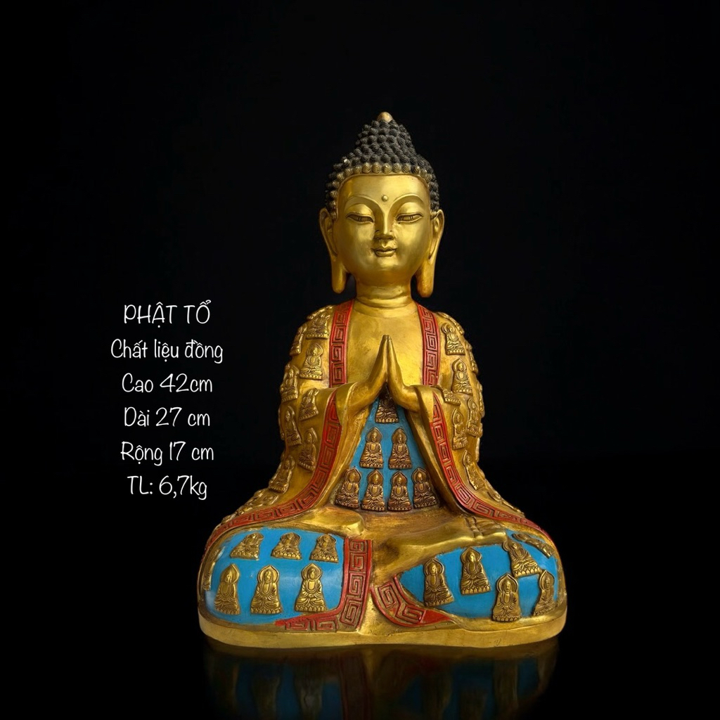 Tượng Phật Phật Tổ- Tượng Đồng Phật Tổ Nhiều Áo- Phong Thuỷ Thờ Cúng - Vạn Kim Đại Cát