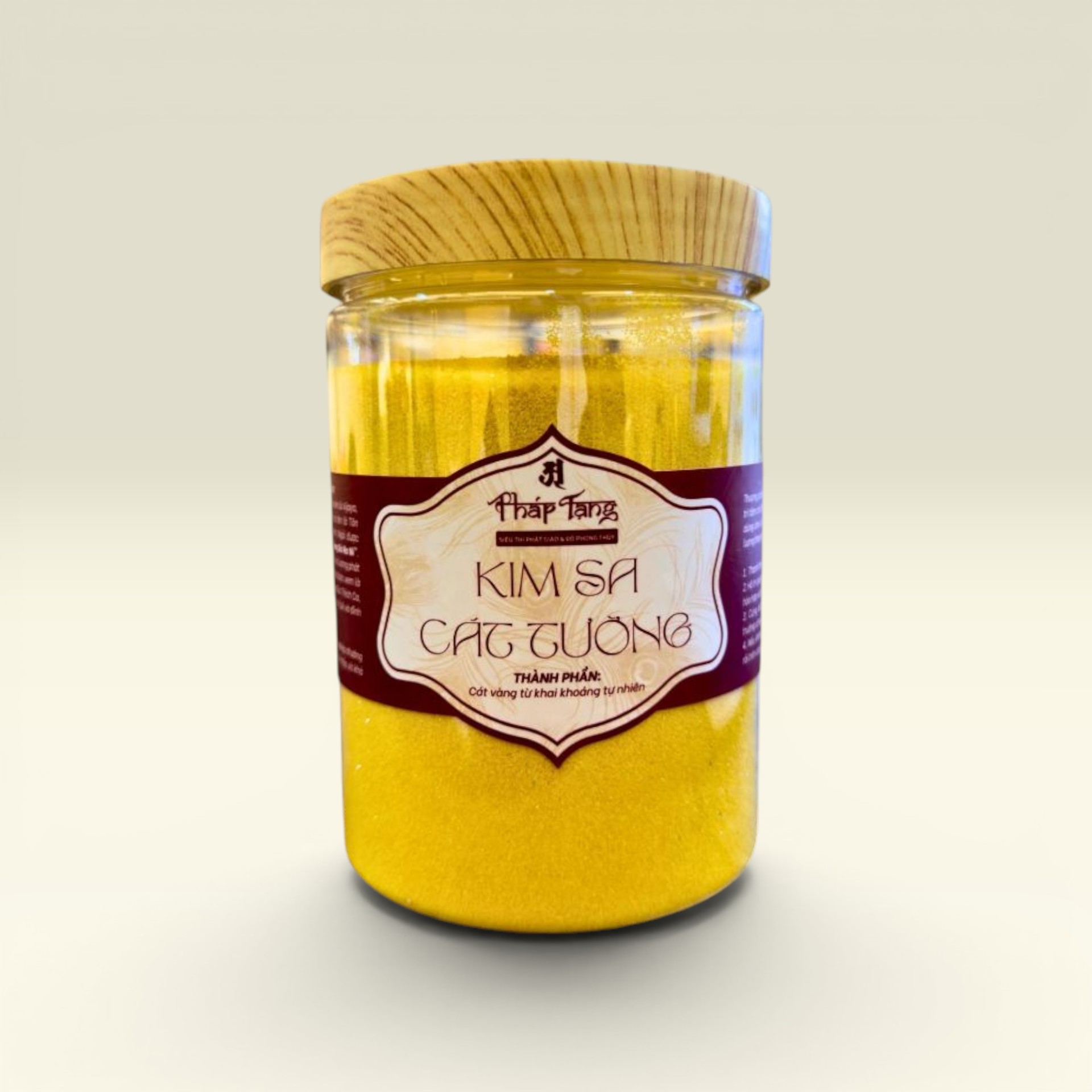 Kim Sa Cát Tường Hũ 1kg Đã Gia Trì - Cát Lư Hương Phong Thủy