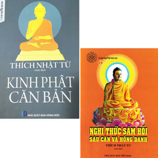 Sách Combo Kinh Phật Căn Bản + Nghi Thức Sám Hối Sáu Căn Và Hồng Danh ( Thích Nhật Từ ) - Vạn Kim Đại Cát