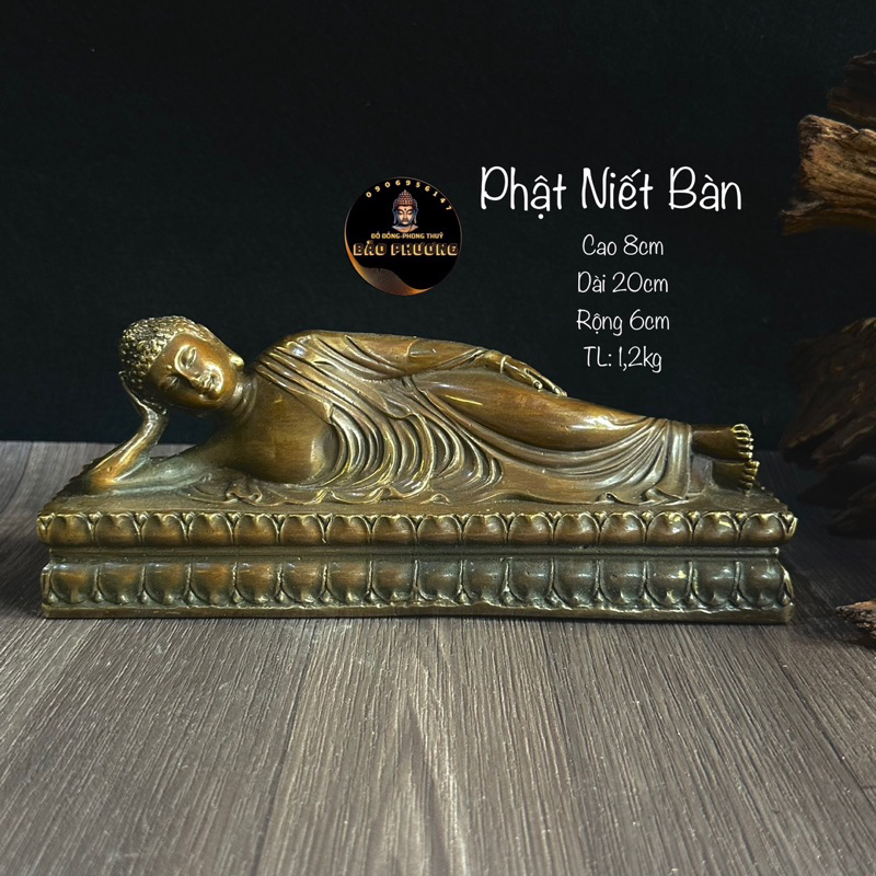 Tượng Phật Níp Bàn, Phật Nhập Niết Bàn Đồng Cao Cấp - Vạn Kim Đại Cát
