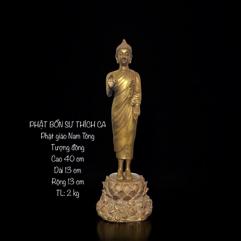 Tượng Phật Phật Thích Ca Mâu Ni- Tượng Phật Thờ Cúng- Tượng Đồng Thái Lan - Vạn Kim Đại Cát