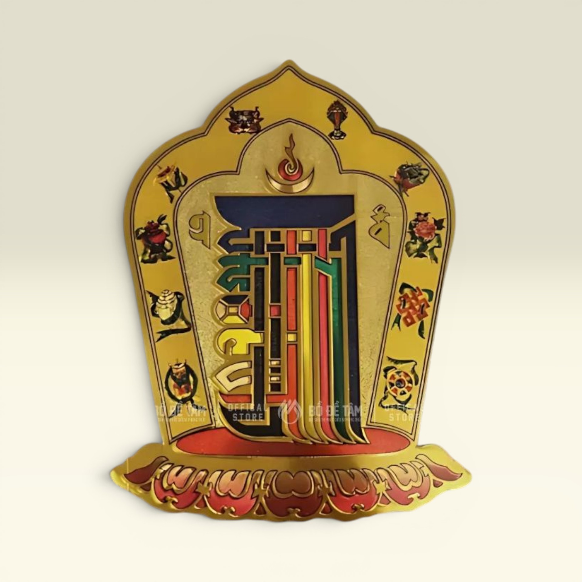 Decal Kalachakra Dán Cửa – Miếng Dán Kim Cang Thời Luân Bảo Hộ Bình An