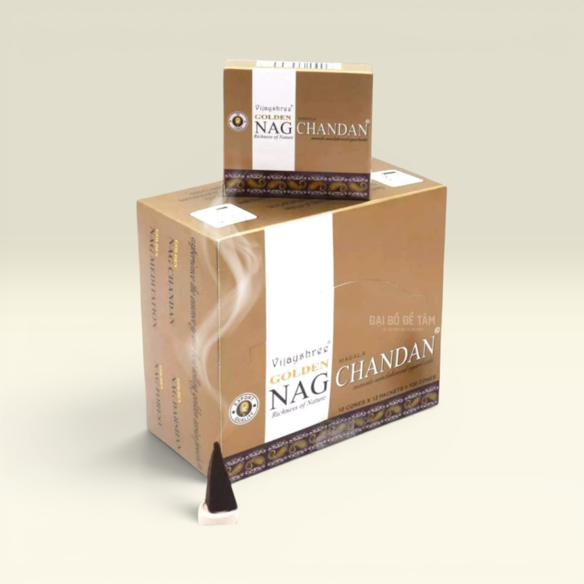 [12 HỘP] Nụ Nhang Chiên Đàn Ấn Độ Golden Nag – Hương thơm dịu nhẹ