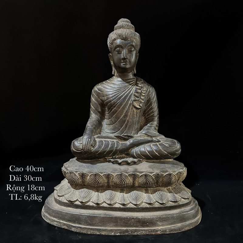Tượng Phật Phật Bổn Sư Thích Ca Nam Tông, Tượng Đồng Diện Xưa, Phật Thái - Vạn Kim Đại Cát
