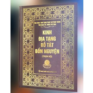 Kinh Địa Tạng Bồ Tát Bổn Nguyện - Bìa Cứng ( Khổ Lớn Kích Thước 32 X 22 Cm ) - Vạn Kim Đại Cát