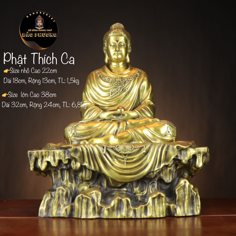 Tượng Phật Thích Ca Đồng Cao Cấp - Vạn Kim Đại Cát