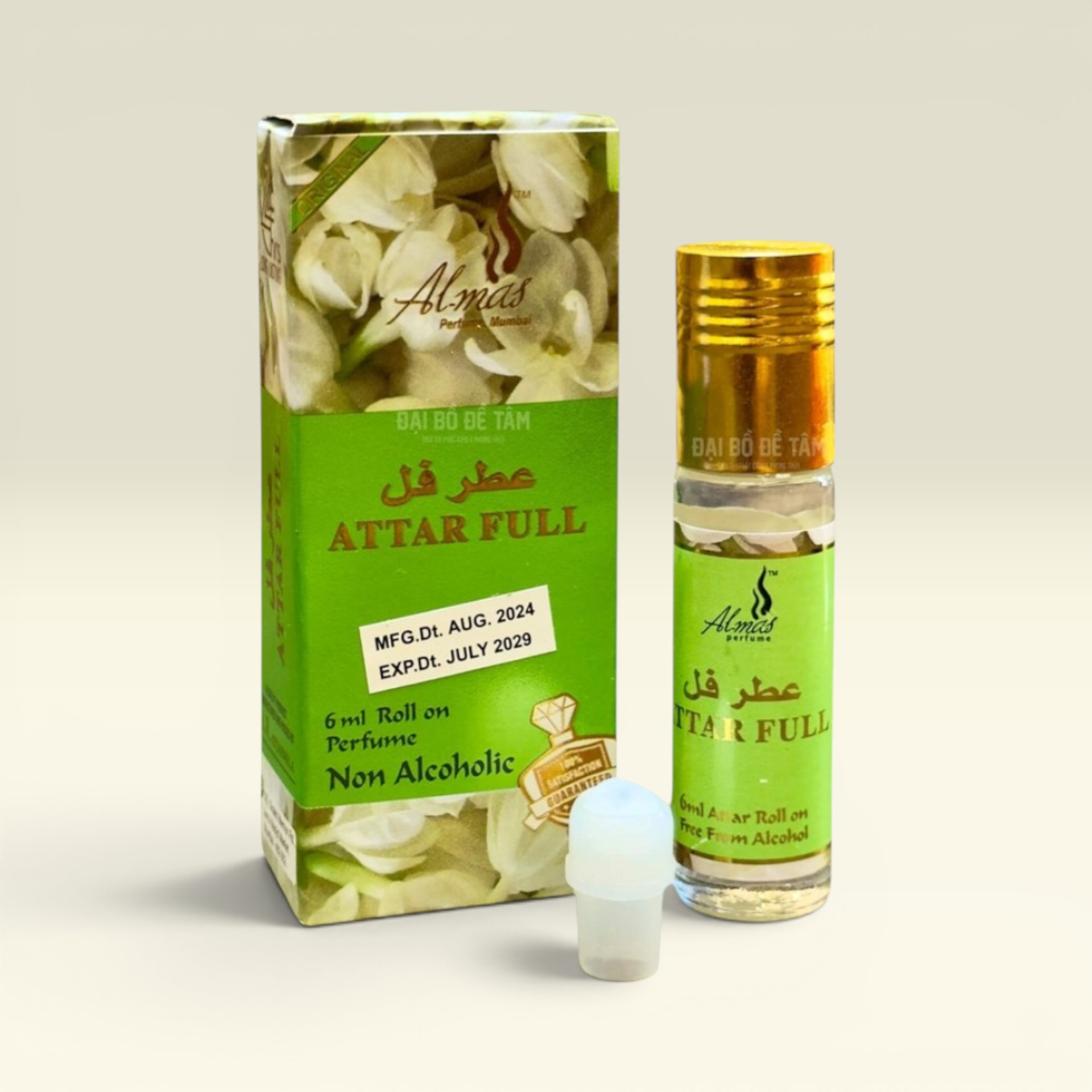 Tinh Dầu Hoa Lài Attar Full Ấn Độ 6ml Không Cồn – Dưỡng Da, Thư Giãn, Dễ Ngủ