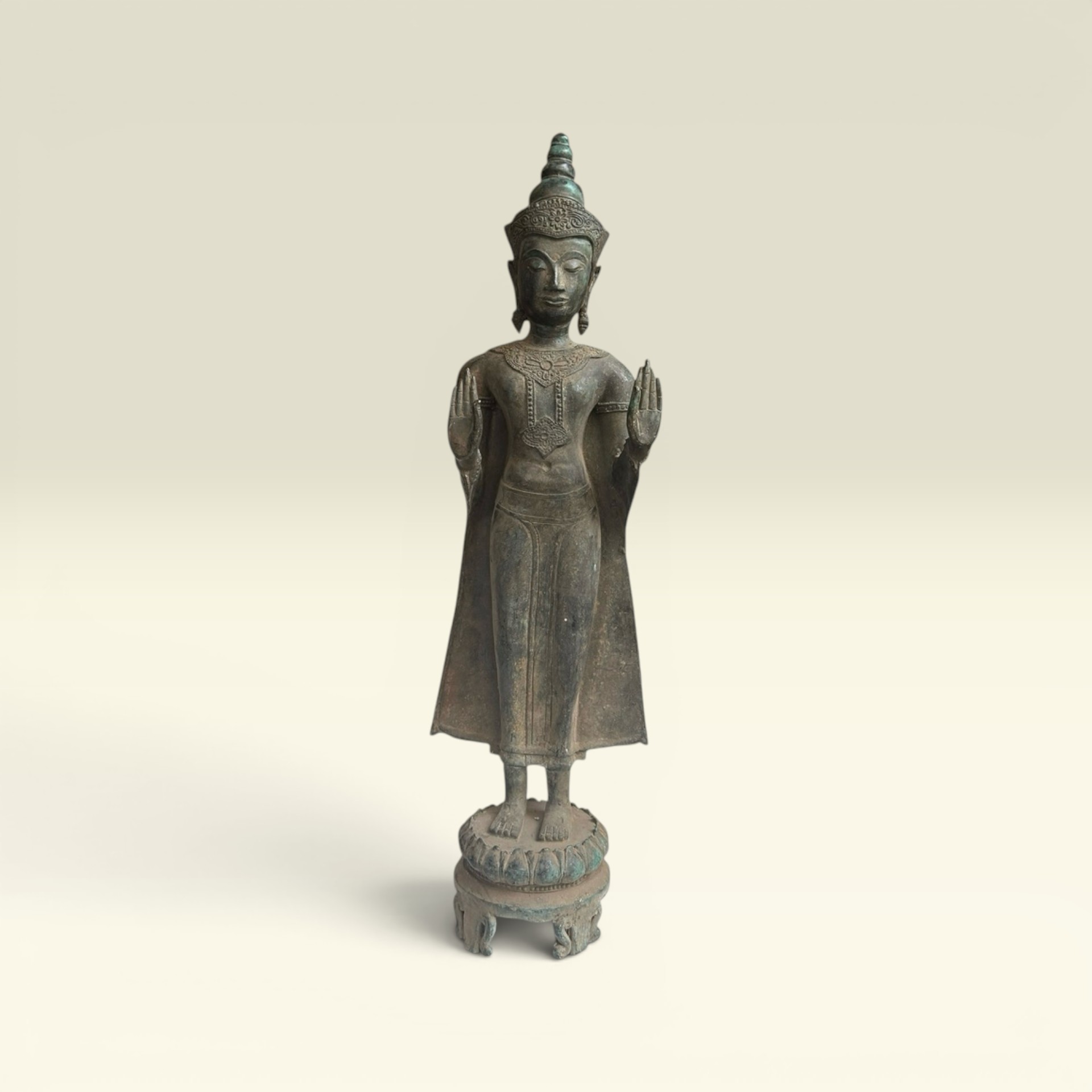 Tượng Phật Phật Bổn Sư Thích Ca- Tượng Đồng Diện Xưa- Tượng Phật Thờ Cúng - Vạn Kim Đại Cát