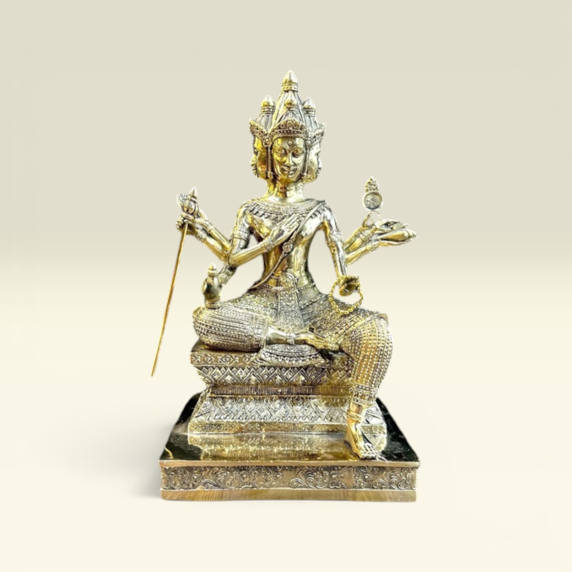 Tượng Phật Phật Bốn Mặt -phật Tứ Diện Bằng Đồng- Phong Thuỷ Thờ Cúng- Tượng Phật Thái Lan - Vạn Kim Đại Cát