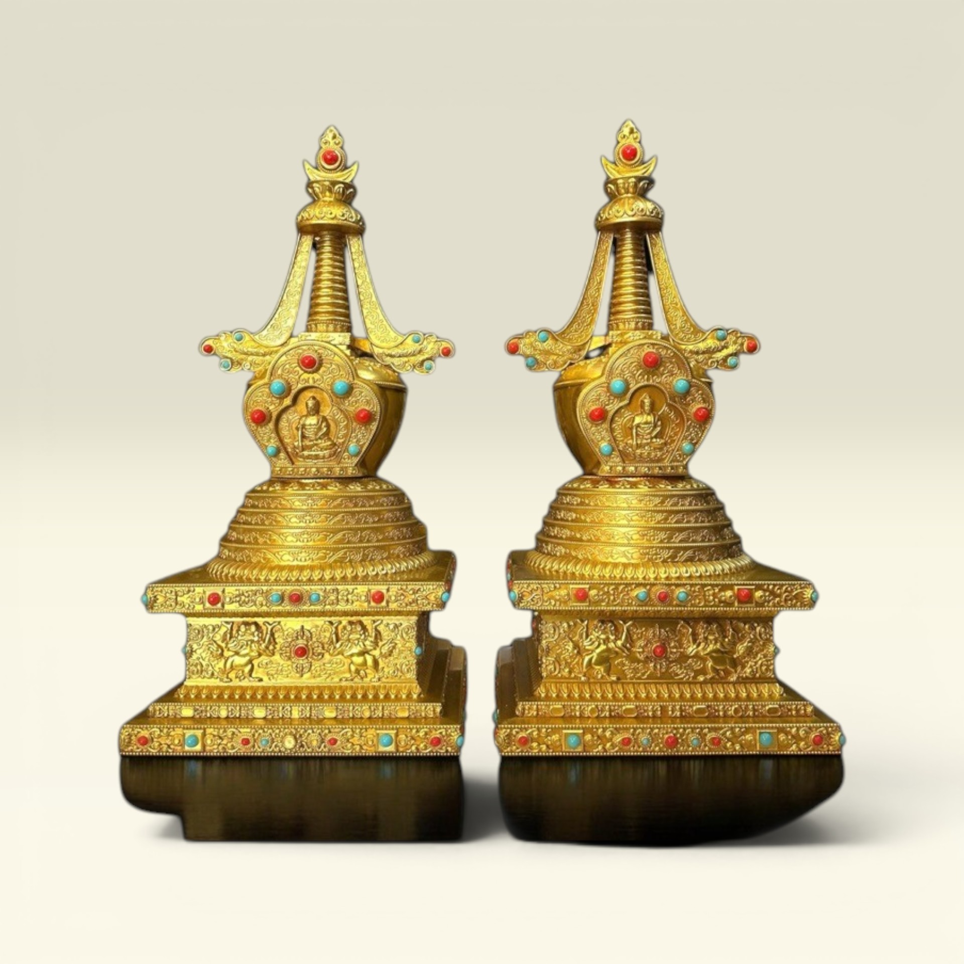 Tượng Phật Tháp Xá Lợi Phật- Tượng Đồng Thờ Cúng- Mật Tông Nepal- Kim Cương Thừa- Vật Phẩm Thờ Cúng - Vạn Kim Đại Cát
