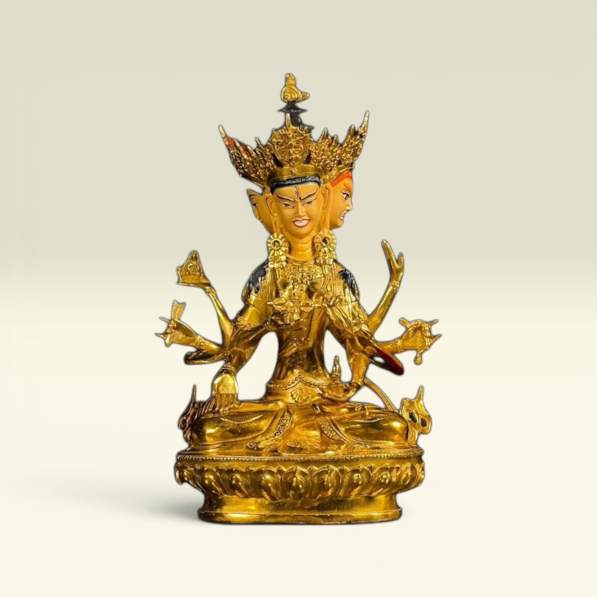Tượng Phật Đức Đảnh Tôn Thắng- Tượng Phật Mật Tông - Tượng Phật Thờ Cúng Đồng Cao Cấp - Vạn Kim Đại Cát