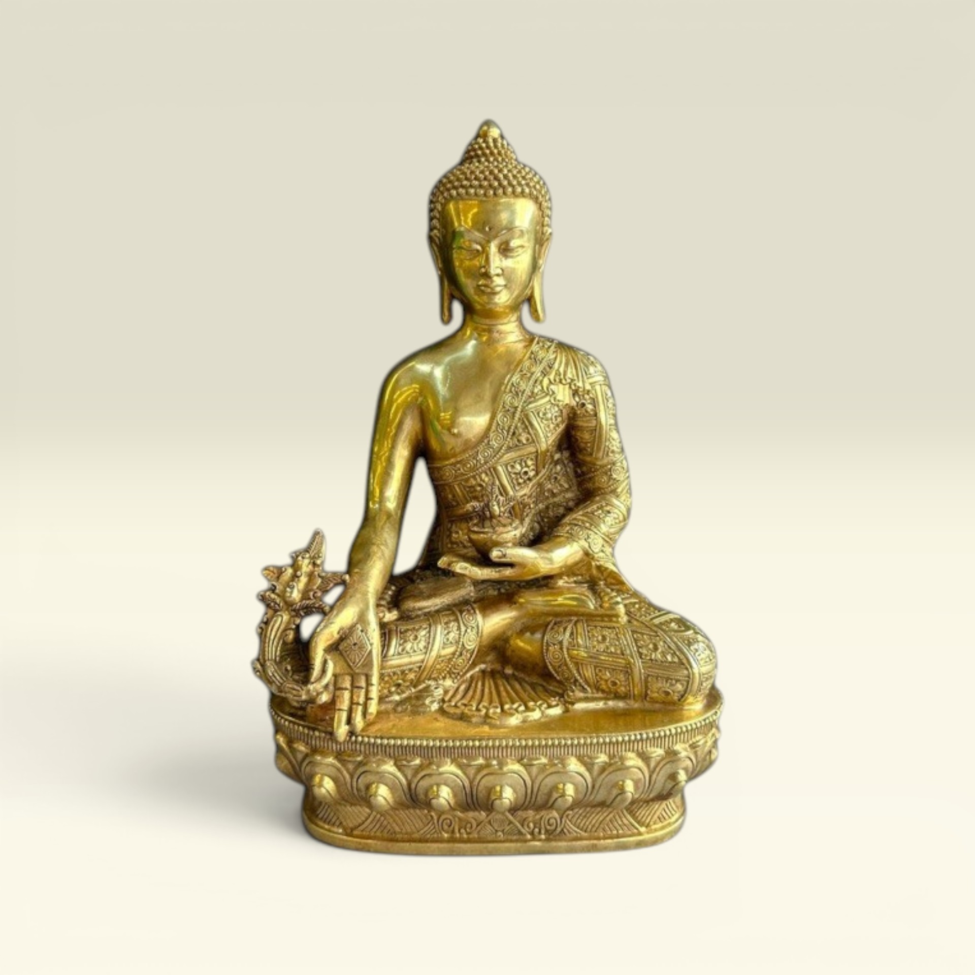 Tượng Phật Đức Phật Dược Sư - Tượng Phật Mật Tông- Tượng Đồng Thờ Cúng-mt30cm - Vạn Kim Đại Cát