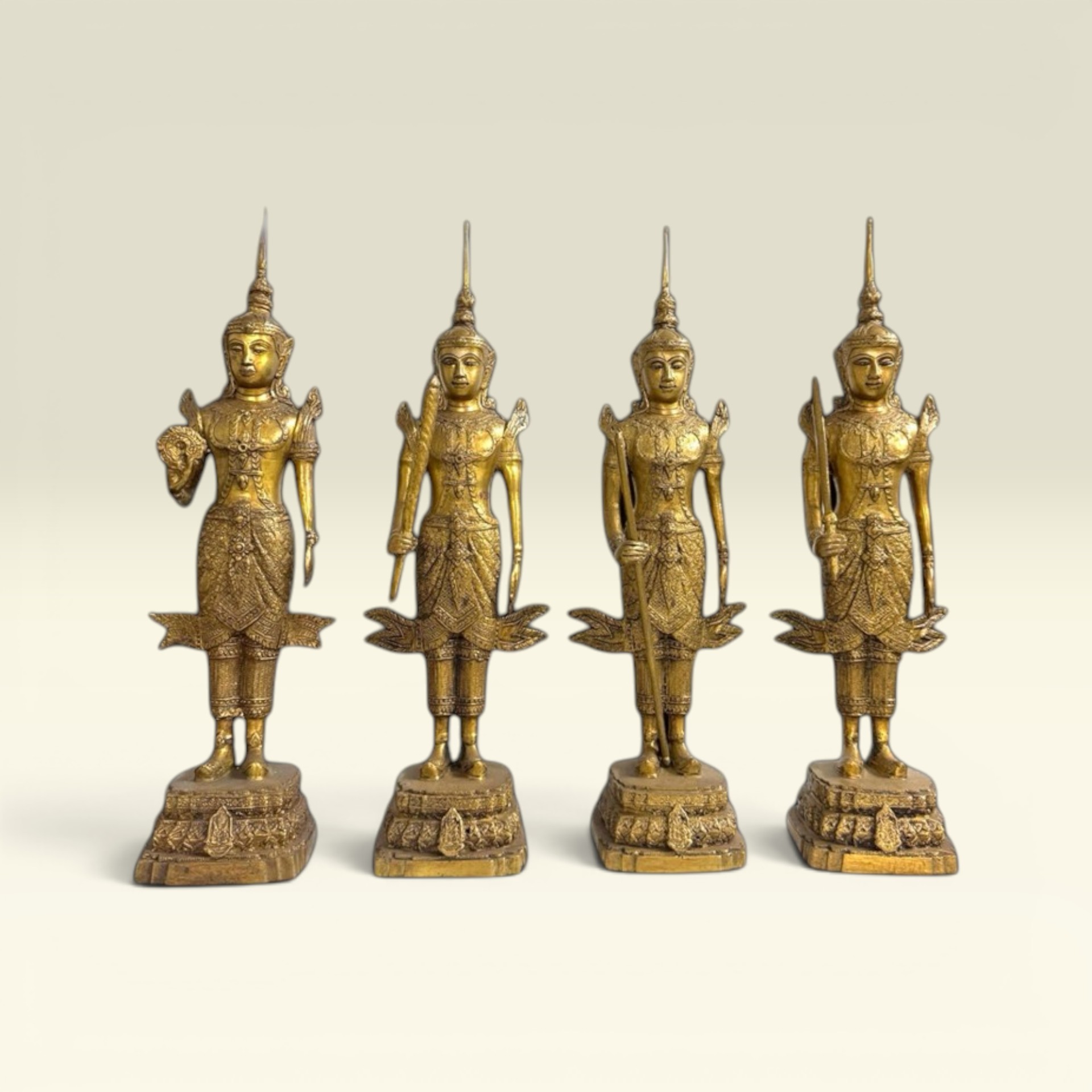 Tượng Hộ Pháp Thần Hộ Pháp Tứ Đại Thiên Vương - Tượng Đồng Phong Thuỷ Thờ Cúng - Tượng Đồng Thái Lan - Vạn Kim Đại Cát