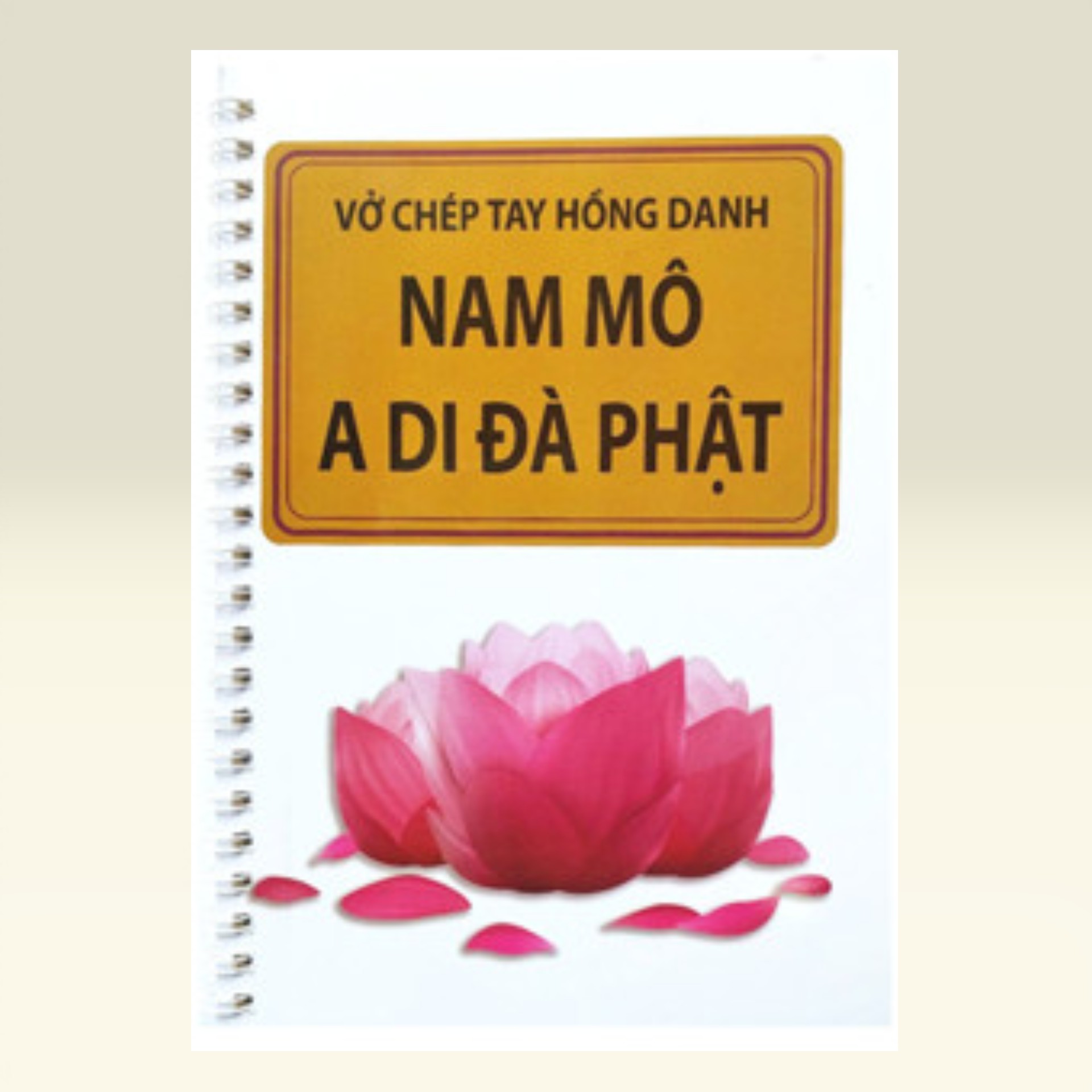 Sách Vở Chép Tay Hồng Danh Nam Mô A Di Đà Phật ( Kiểu Lò Xo ) - Vạn Kim Đại Cát