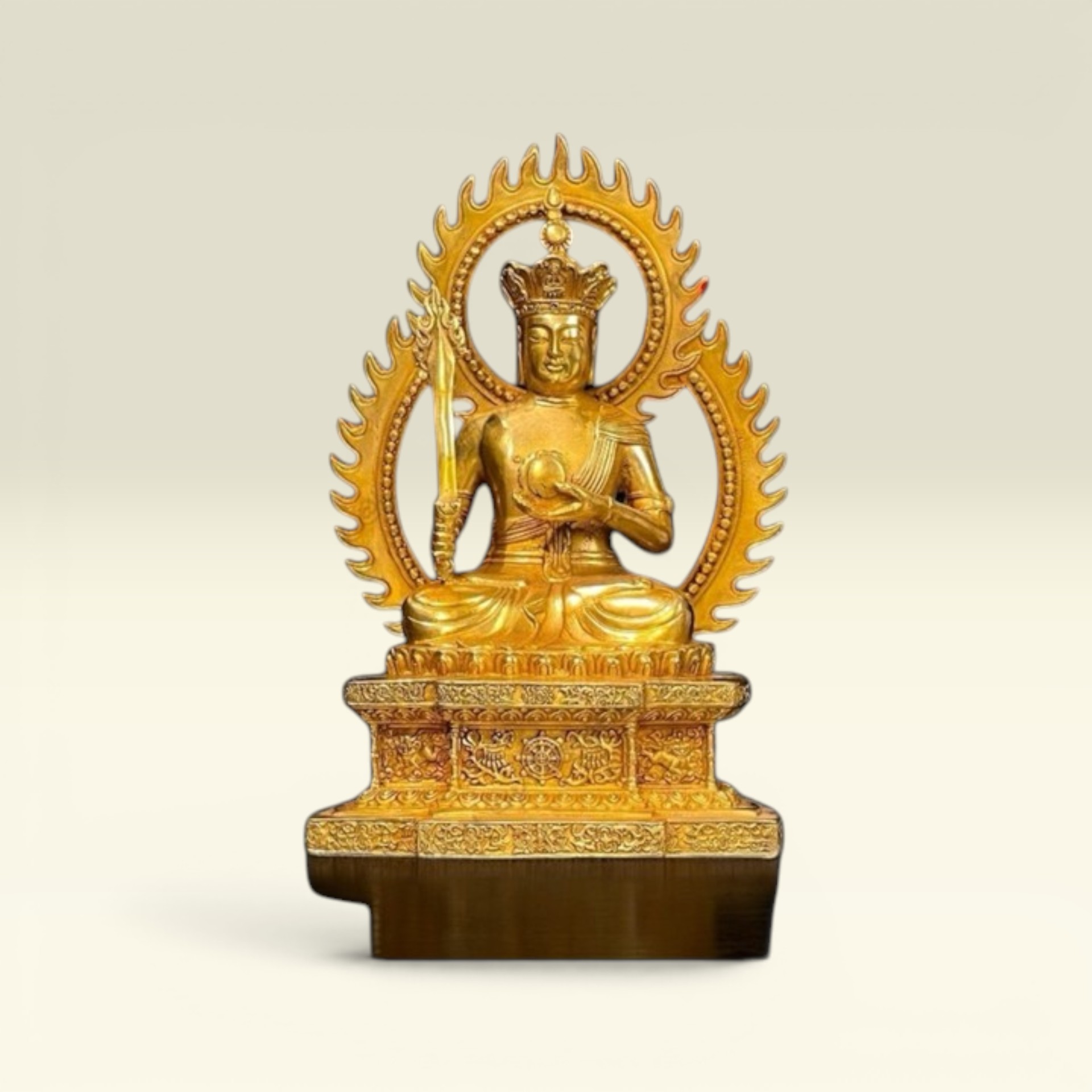 Tượng Bồ Tát Hư Không Tạng Bồ Tát- Tượng Đồng Thờ Cúng- Tượng Phật Mật Tông - Vạn Kim Đại Cát