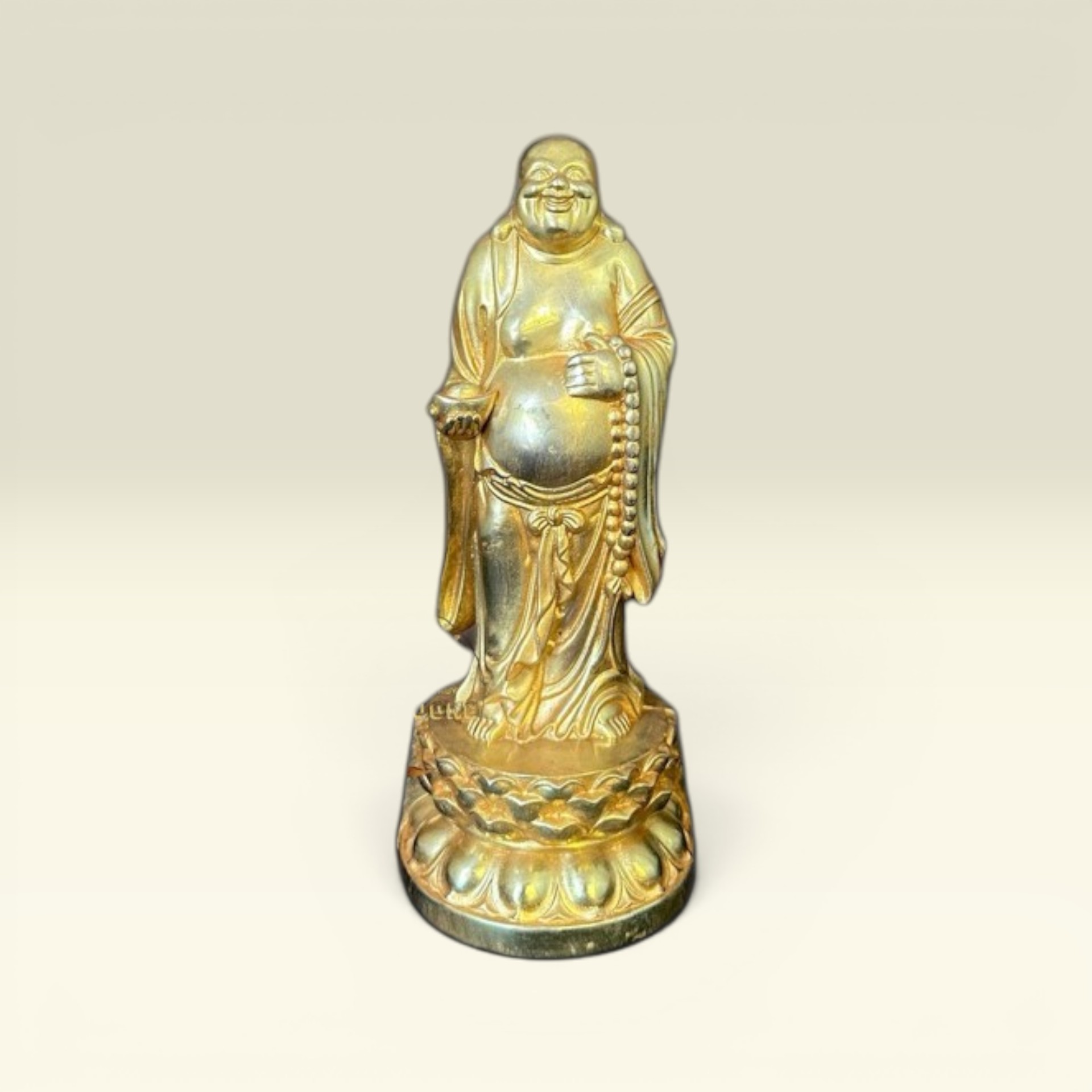 Tượng Phật Di Lạc Bằng Đồng Cao 15cm - Vạn Kim Đại Cát