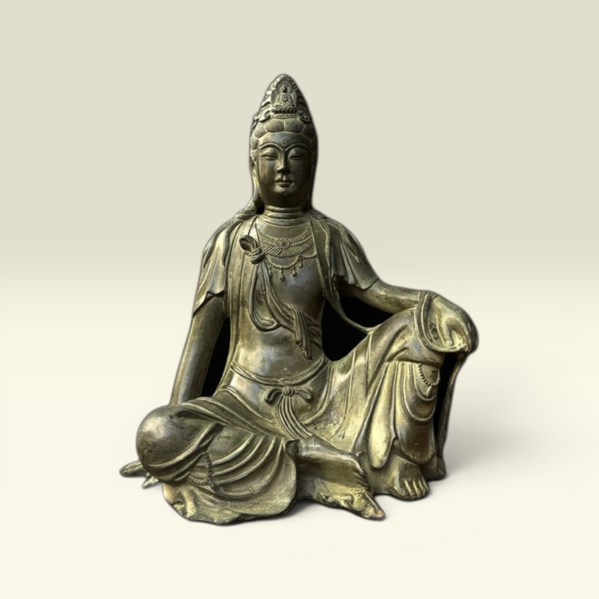 Tượng Bồ Tát Phật Quan Âm Tự Tại, Quan Thế Âm Bồ Tát- Tượng Đồng Thờ Cúng - Vạn Kim Đại Cát