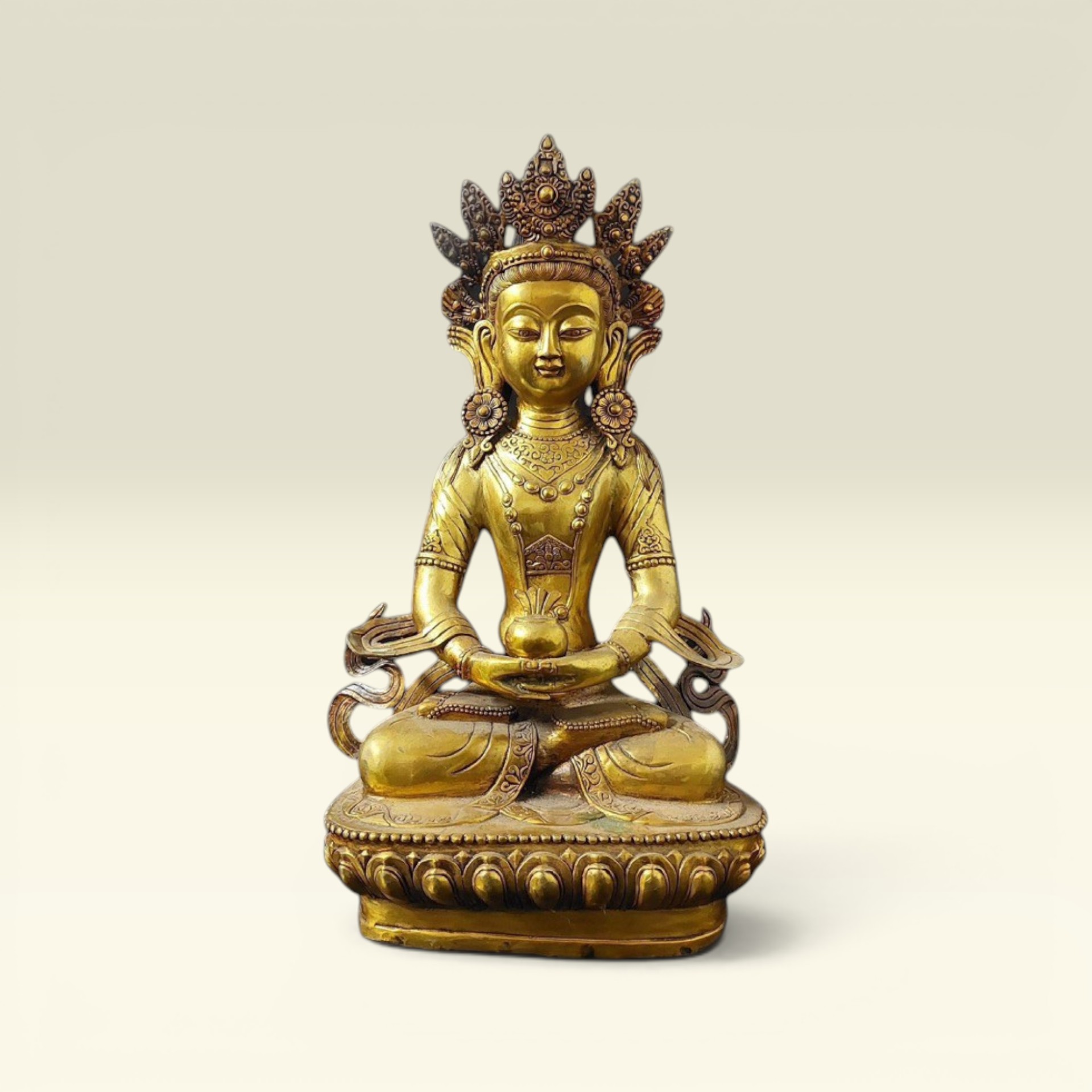 Tượng Phật Mật Tông- Đức Phật A Di Đà- Tượng Phật Bằng Đồng - Vạn Kim Đại Cát