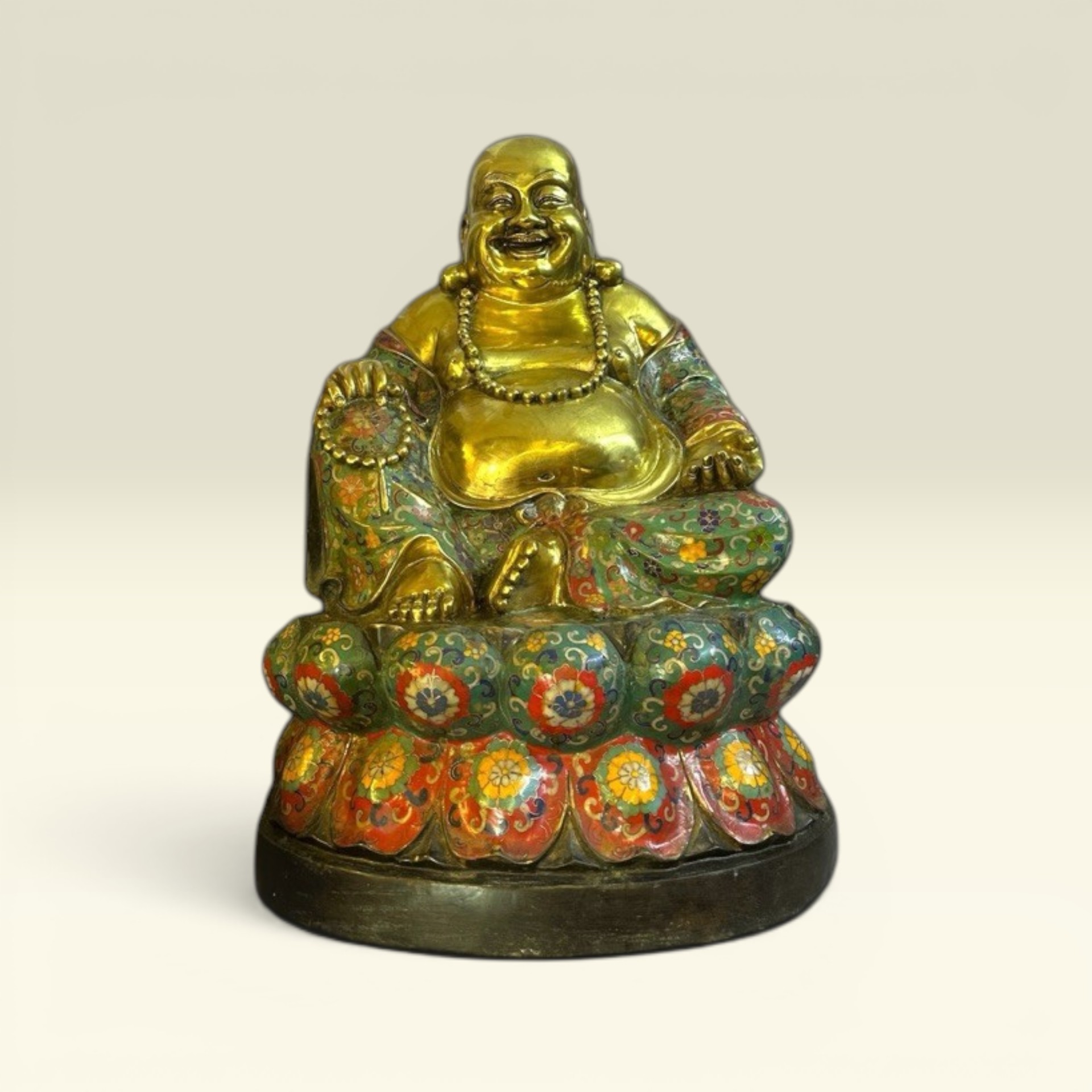 Tượng Phật Phật Di Lạc- Tượng Đồng Pháp Lam- Tượng Phật Thờ Cúng - Vạn Kim Đại Cát