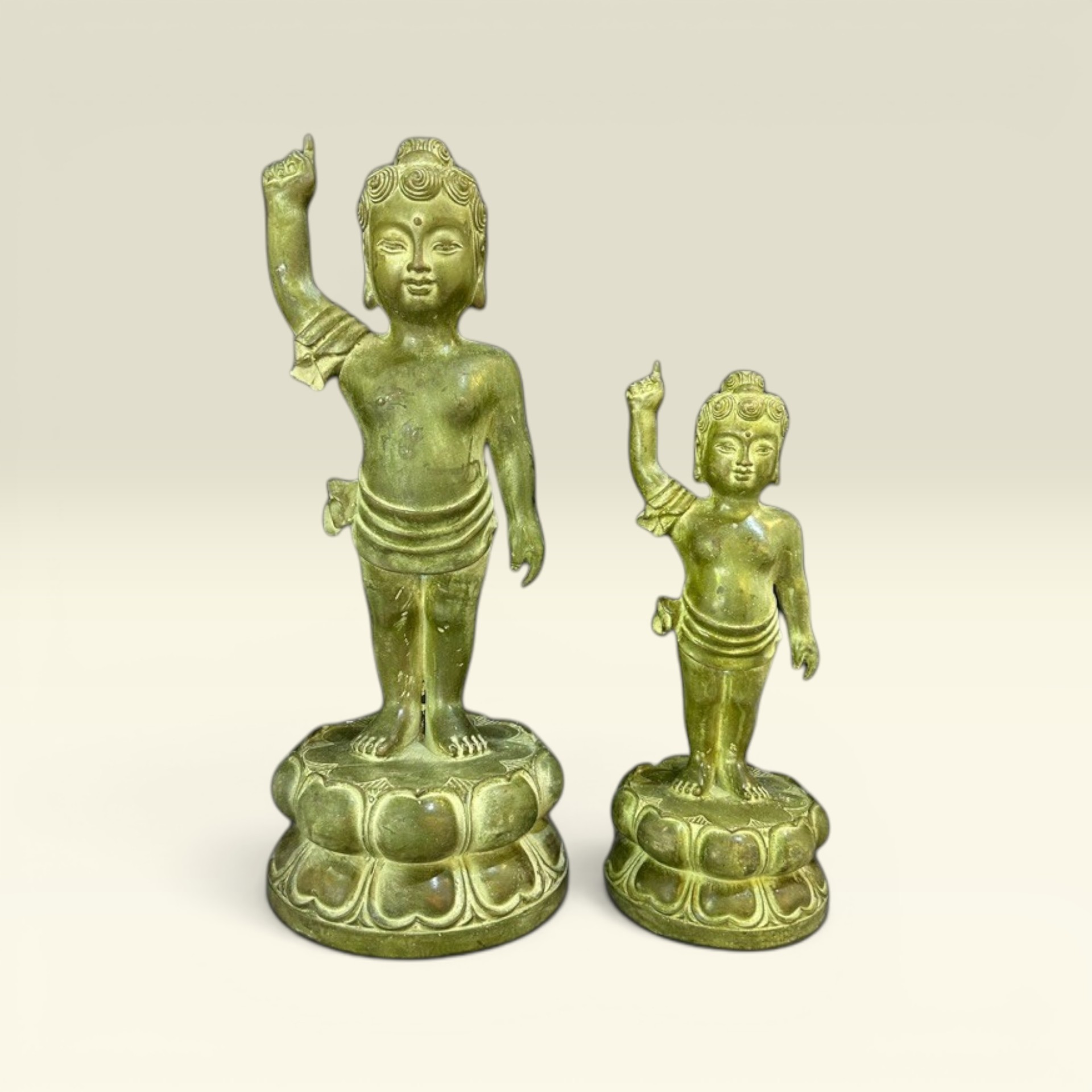 Tượng Phật Phật Đản Sanh Bằng Đồng, Phật Thích Ca- Tượng Đồng Thờ Cúng - Vạn Kim Đại Cát