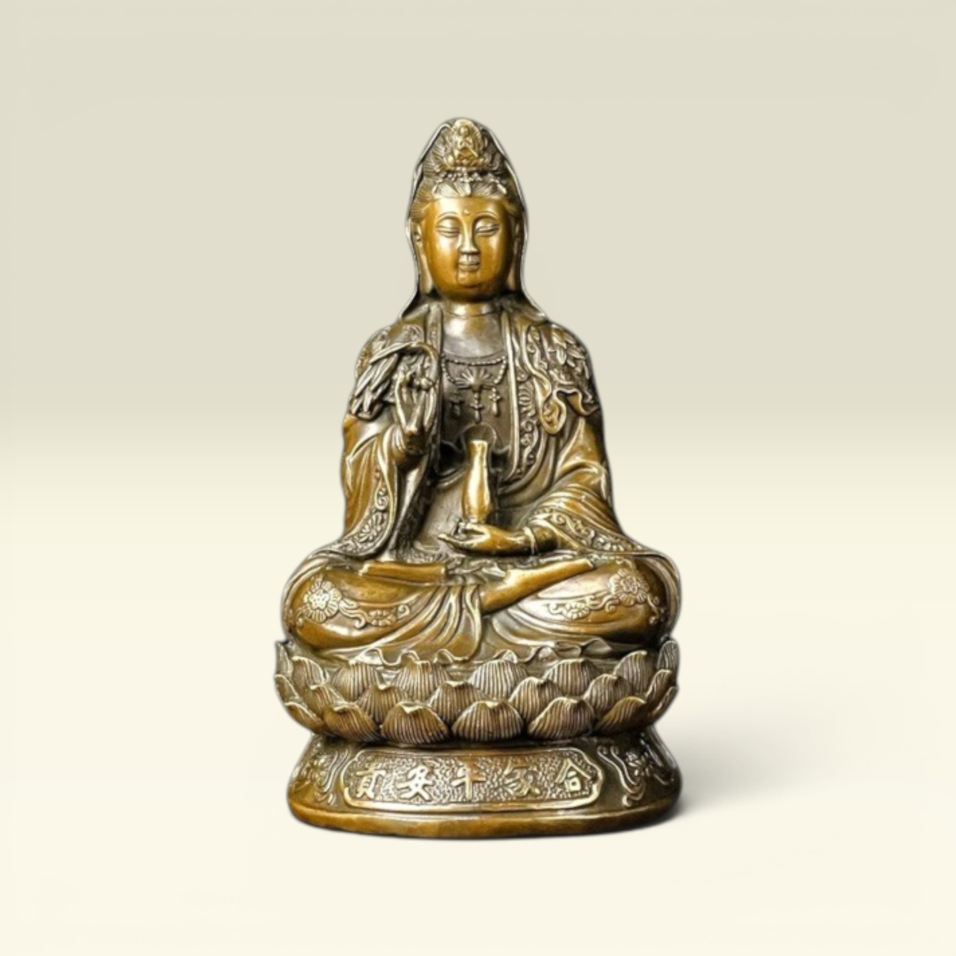 Tượng Bồ Tát Phật Quan Thế Âm Bồ Tát- Tượng Quan Âm Lá Liễu- Tượng Đồng Phong Thuỷ Thờ Cúng - Vạn Kim Đại Cát
