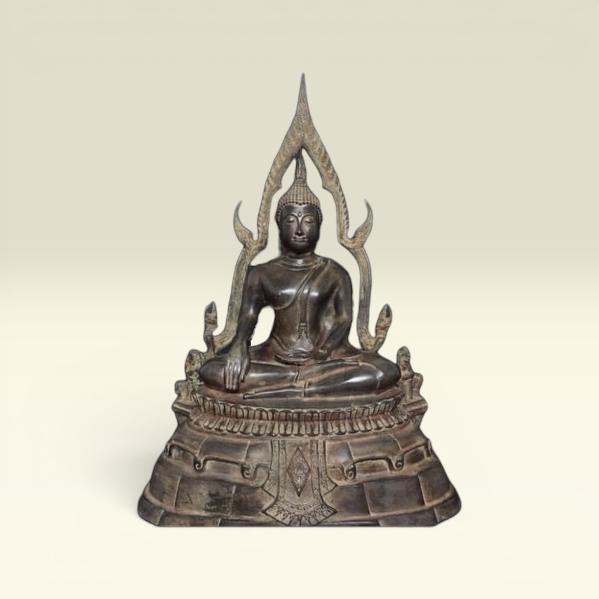 Tượng Phật Bổn Sư Thích Ca Bằng Đồng Cao 50cm, Phật Thích Ca Nam Tông Nguyên Thuỷ - Vạn Kim Đại Cát