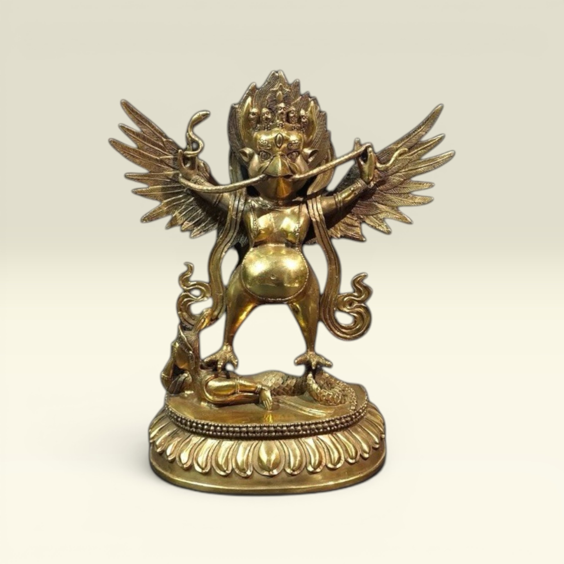 Tượng Phật Thần Kim Sí Điểu- Garuda- Tượng Phật Mật Tông- Tượng Đồng Thờ Cúng - Vạn Kim Đại Cát
