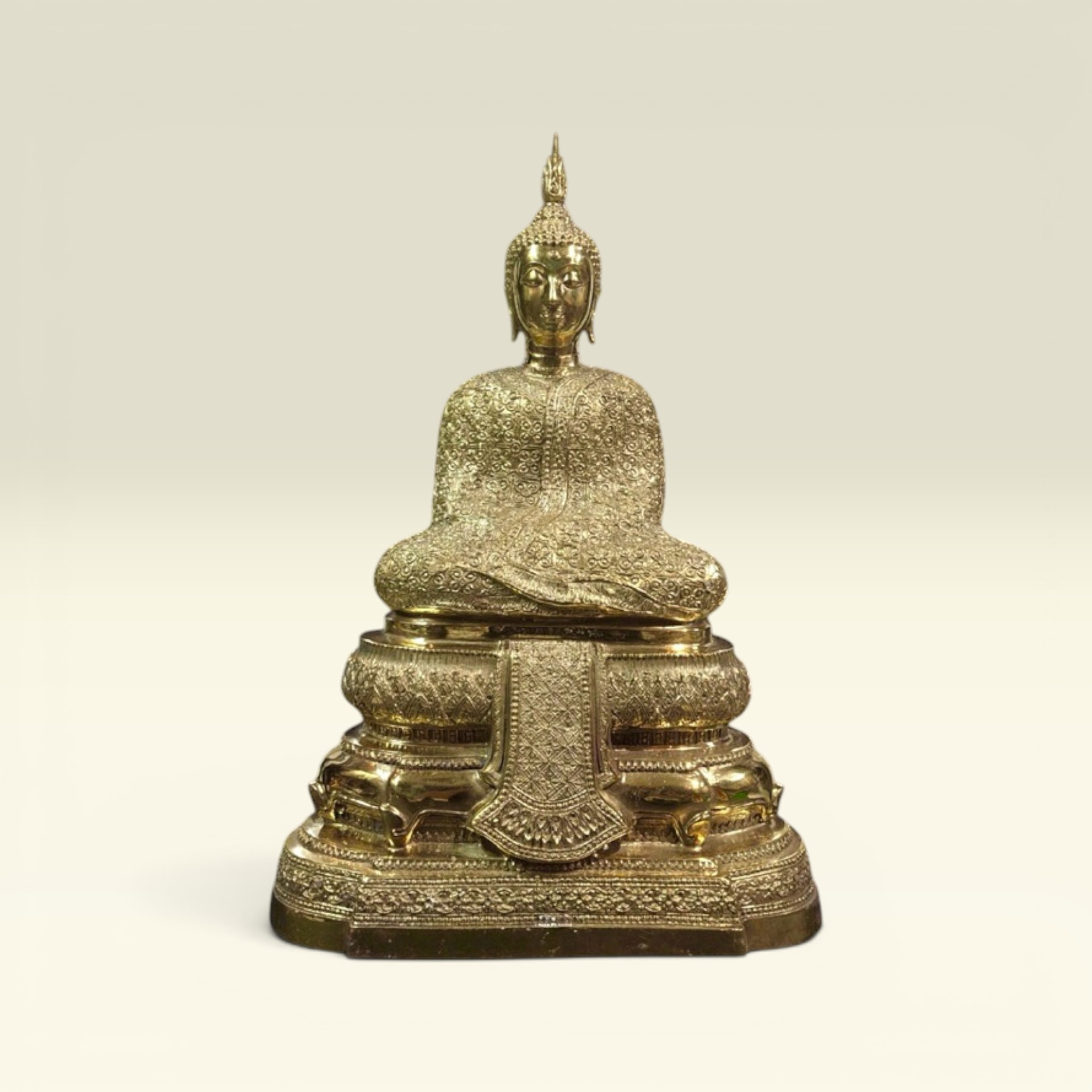 Tượng Phật Phật Bổn Sư Thích Ca- Tượng Đồng Thờ Cúng Phật Giáo Nam Tông- Tượng Đồng Thái Lan - Vạn Kim Đại Cát