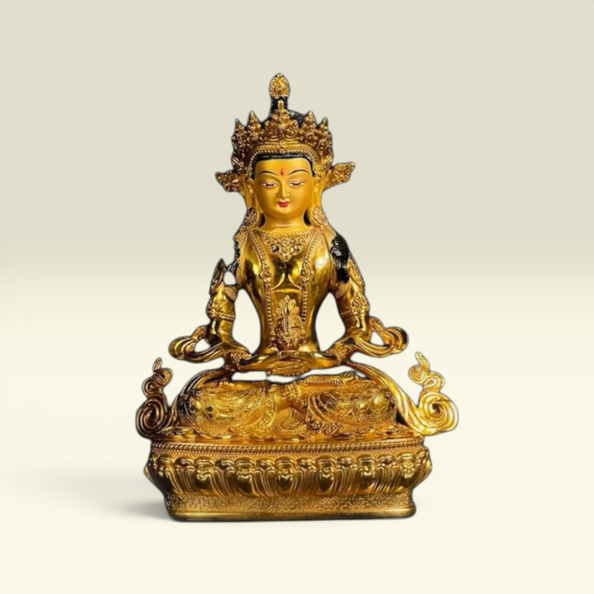 Tượng Phật Đức Vô Lượng Thọ- Tượng Phật Mật Tông - Tượng Đồng Thờ Cúng - Vạn Kim Đại Cát