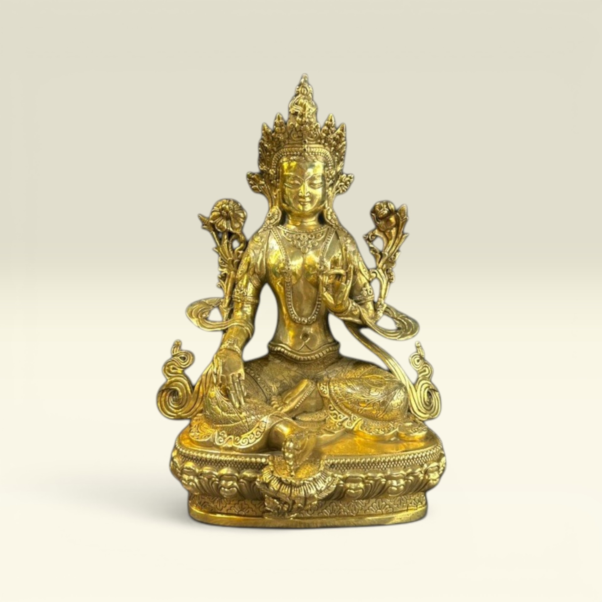 Tượng Bồ Tát Phật TARA Lục Độ Mẫu- Tượng Đồng Thờ Cúng Cao Cấp - Vạn Kim Đại Cát