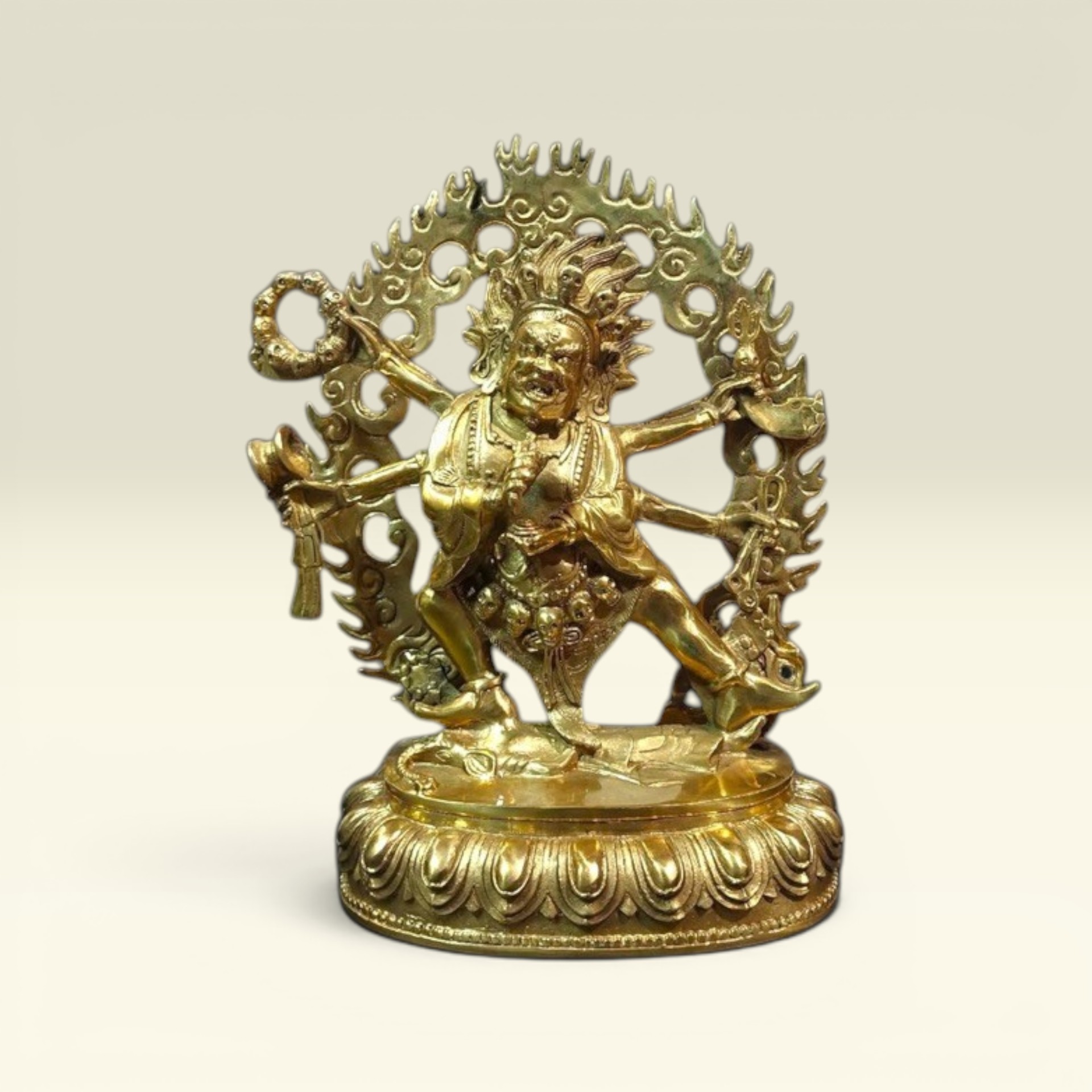 Tượng Hộ Pháp Thần Hộ Pháp Mahakala- Mật Tông Kim Cang Thừa- Tượng Đồng Thờ Cúng - Vạn Kim Đại Cát