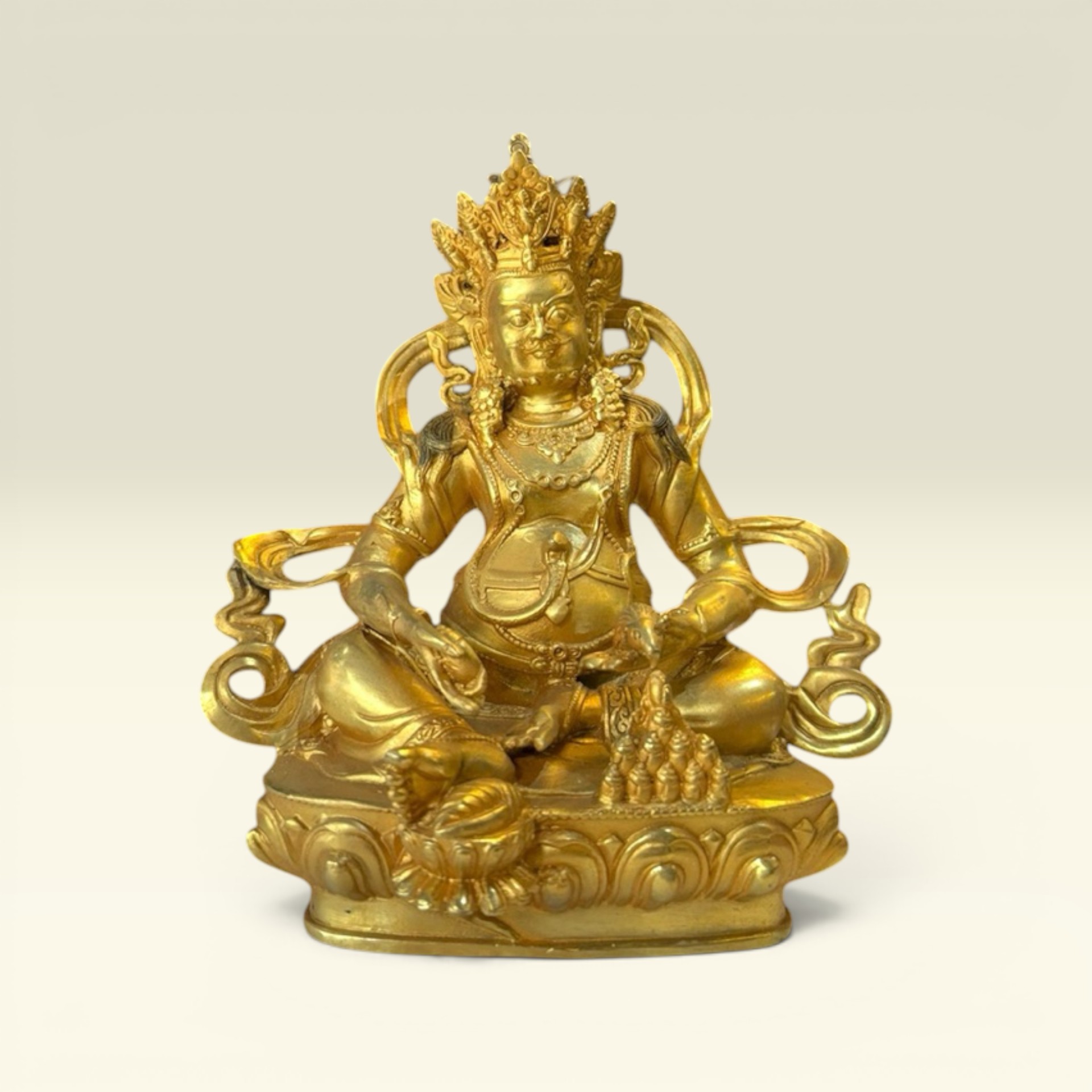 Hoàng Thần Tài Zambala- Mật Tông Kim Cang Thừa- Tượng Đồ Thờ Cúng Đồng Cao Cấp - Vạn Kim Đại Cát